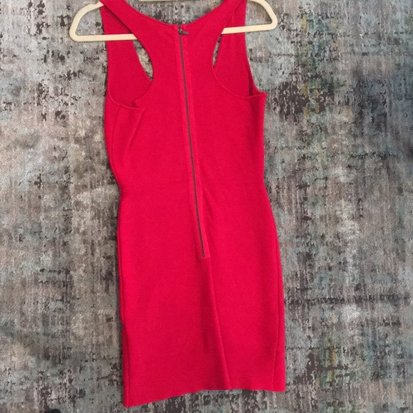BCBG Maxazria Gisela Red Bandage Dress - Picture 5 of 5